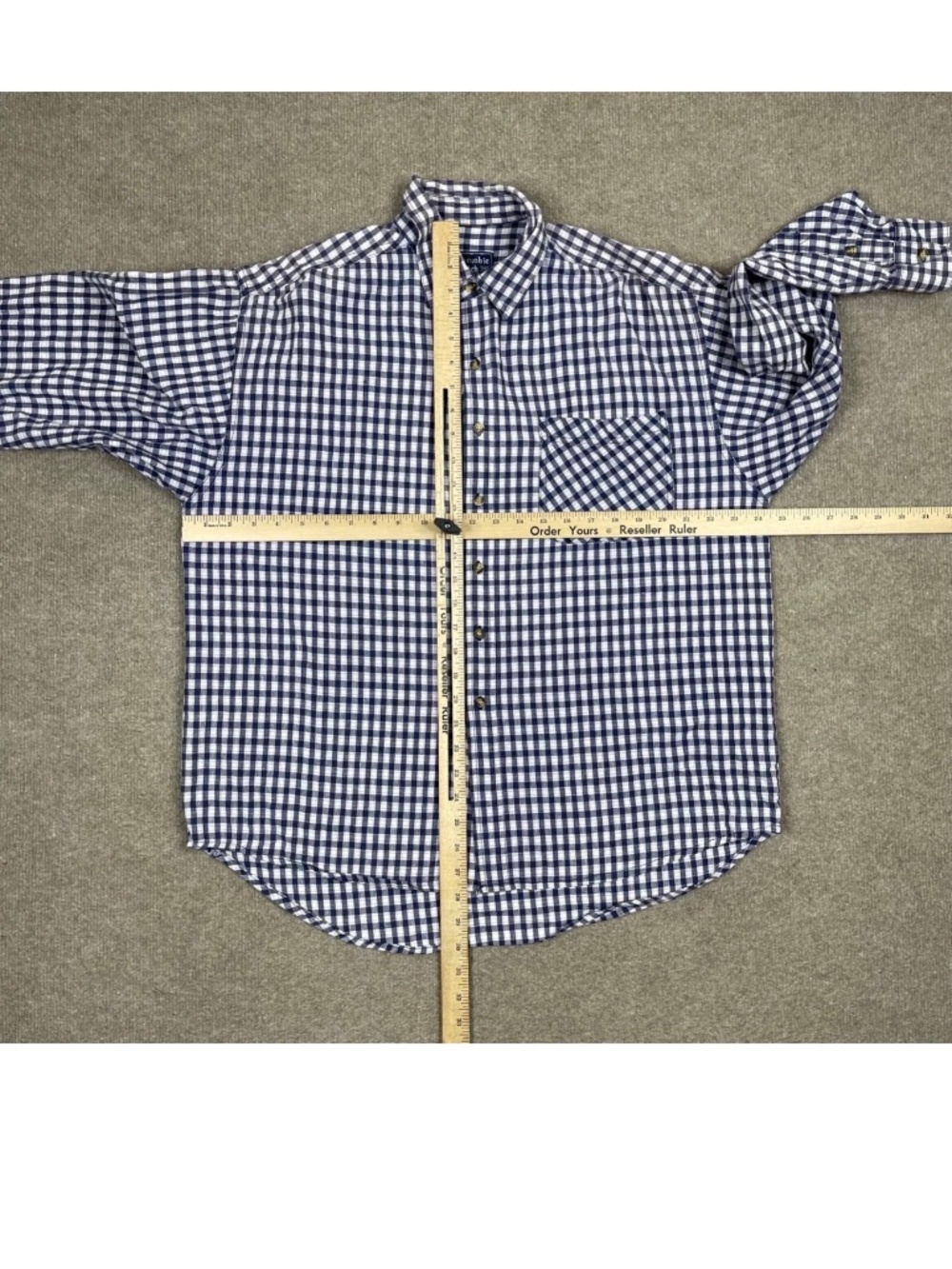 Vintage 90s Abercrombie & Fitch Button Up Shirt Men's Size L Purple Long Sleeve - Picture 3 of 5